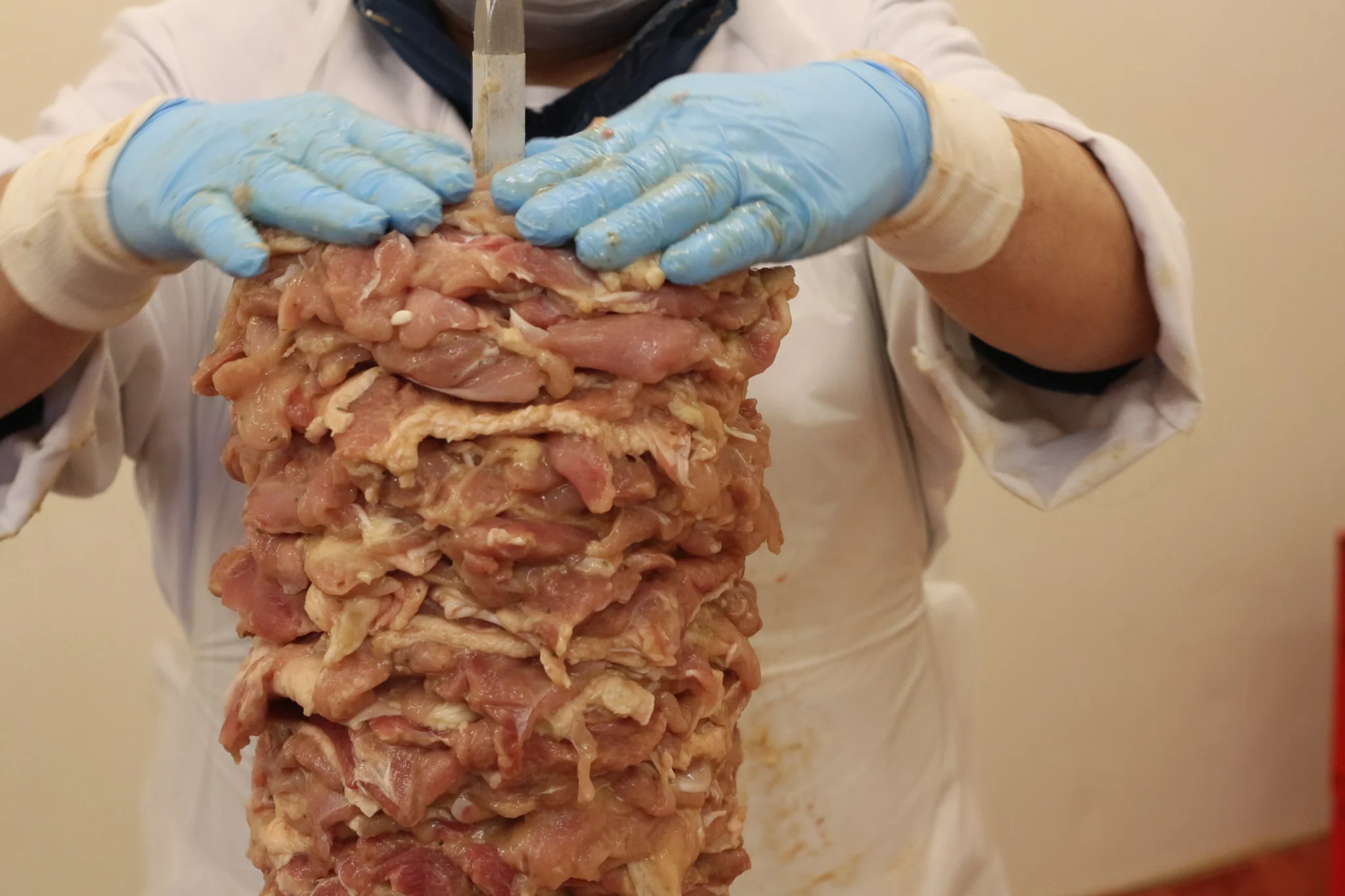 Günes Dönerproduktion Fleischschichten Borken